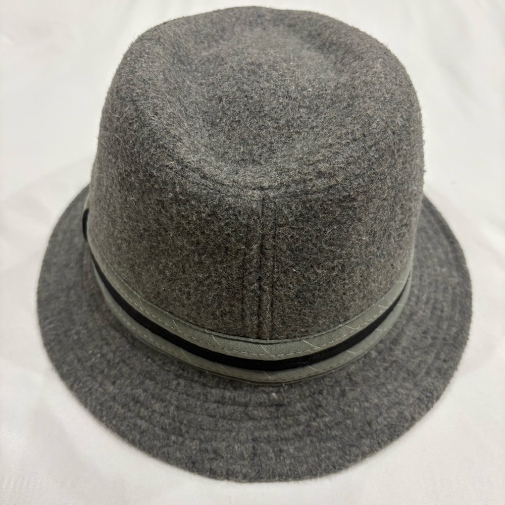 Disneyland Mickey Mouse Wool Felt Gray Fedora Hat Adult - Picture 2 of 6